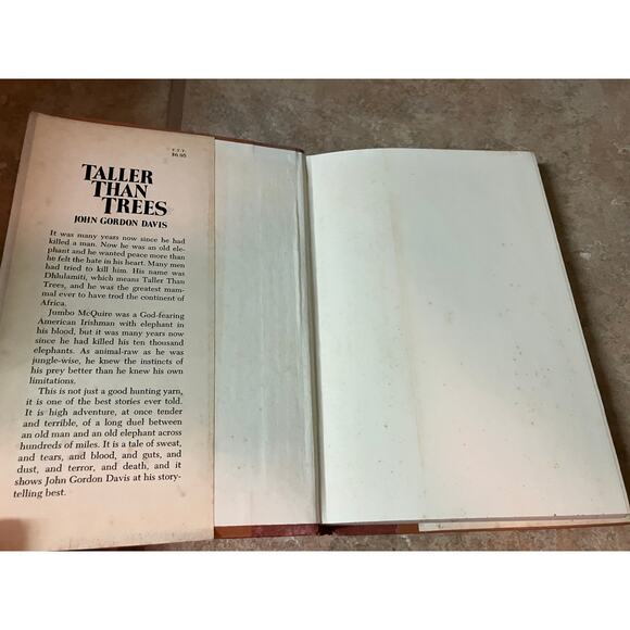 TALLER THAN TREES John Gordon Davis HC DJFirst American Edition 1975 - Picture 9 of 9